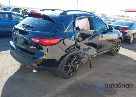 2015 Infiniti Qx70 z USA, uszkodzony, nr VIN JN8CS1MUXFM380349